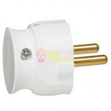 Вилка электрич. каб. Helium 16А 2P плоская бел. 050183 Вилка электрич. каб. Helium 16А 2P плоская бел. 050183