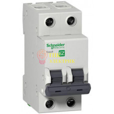 Выключатель автоматический 2п C 6А 4.5кА EASY 9 EZ9F34206