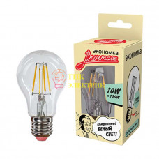 Лампа светодиодная LED Филамент 10Вт грушевидная A60 160-260В E27 1100лм 4500К EcoLedFL10wA60E2745