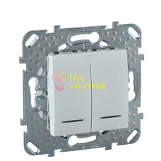 Механизм выключателя 2-кл. СП UNICA 10А IP20 с индик. бел. MGU5.0101.18NZD Механизм выключателя 2-кл. СП UNICA 10А IP20 с индик. бел. MGU5.0101.18NZD