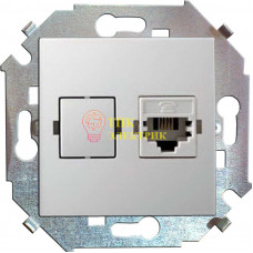 Механизм розетки комп. СП Simon15 RJ45 бел. 1591598-030 Механизм розетки комп. СП Simon15 RJ45 бел. 1591598-030