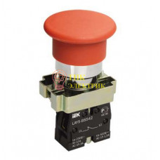 Кнопка LAY5-BC42 "Грибок" красн. 1p BBG71-BC-K04 Кнопка LAY5-BC42 "Грибок" красн. 1p BBG71-BC-K04