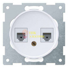 Механизм розетки комп. 2-м СП Florence RJ45 кат.5e бел. 2172772 Механизм розетки комп. 2-м СП Florence RJ45 кат.5e бел. 2172772