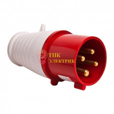 Вилка эл. каб. 16А 3P+E 380В IP44 (014) ps-014-16-380