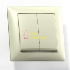 Выключатель 2-кл. СП Селена 10А IP20 С510-379 сл. кость 8143 Выключатель 2-кл. СП Селена 10А IP20 С510-379 сл. кость 8143