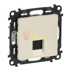 Механизм розетки комп. 1-м Valena Life RJ45 CAT.5E UTP с лицевой панелью сл. кость 753540 Механизм розетки комп. 1-м Valena Life RJ45 CAT.5E UTP с лицевой панелью сл. кость 753540
