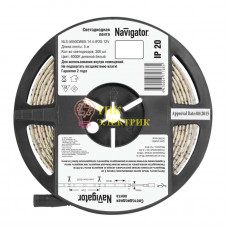 Лента светодиодная 71 768 NLS-5050CW60-14.4-IP20-12V R5 14.4Вт/м (уп.5м) 71768