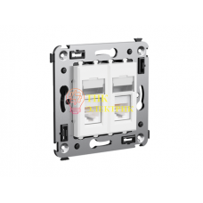 Розетка 2-м RJ-45 СП категория 5e Avanti "Белое облако" 4400464 Розетка 2-м RJ-45 СП категория 5e Avanti "Белое облако" 4400464