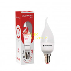 Лампа светодиодная CW 5Вт свеча на ветру 4500К белый E14 350лм 220-240В Eco_LED5wCWE1445