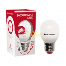 Лампа светодиодная GL45 7Вт шар 4500К белый E27 560лм 220-240В 45мм Eco_LED7wGL45E2745