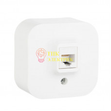 Розетка информационная 1-м ОП Quteo RJ45 CAT.5E UTP бел. 782224 Розетка информационная 1-м ОП Quteo RJ45 CAT.5E UTP бел. 782224