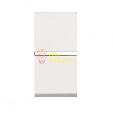Механизм переключателя 1-кл. с клавишей 1мод. Zenit бел. N2102 BL Механизм переключателя 1-кл. с клавишей 1мод. Zenit бел. N2102 BL