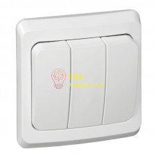 Выключатель 3-кл. СП Этюд 10А IP20 бел. BC10-003B