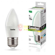 Лампа светодиодная LED8-C35/830/E27 8Вт свеча 3000К тепл. бел. E27 720лм 170-265В 12389