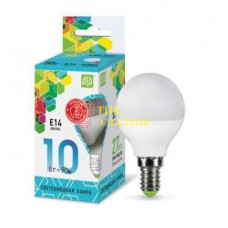 Лампа светодиодная LED-шар-standard 10Вт 230В E14 4000К 900лм 4690612015453