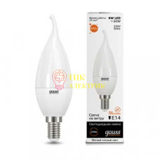 Лампа светодиодная LED Elementary Candle Tailed E14 6Вт 2700К 34116