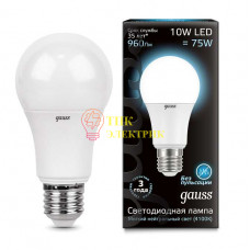 Лампа светодиодная LED A60 10Вт E27 4100К 102502210