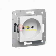 Механизм розетки 1-м СП Cariva 16А IP20 бел. 773616