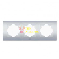 Рамка 3-м Cosmo алюм. 612-011000-227