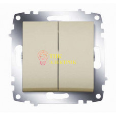 Механизм выключателя 2-кл. СП Cosmo 10А IP20 титаниум 619-011400-202