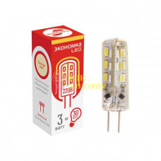 Лампа светодиодная LED G4 3Вт 160-260В 180лм 3000К EcoG4_3w220v30 Лампа светодиодная LED G4 3Вт 160-260В 180лм 3000К EcoG4_3w220v30