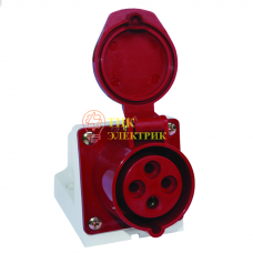 Розетка наруж. уст. 32А 380В 3P+E IP44 (124) ps-124-32-380