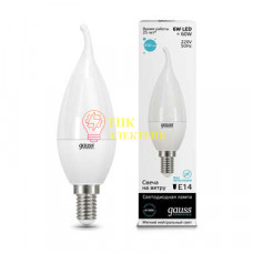 Лампа светодиодная LED Elementary Candle Tailed E14 6Вт 4100К 34126