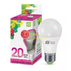 Лампа светодиодная LED-A60-standard 20Вт грушевидная 230В E27 6500К 1800Лм 4690612014210