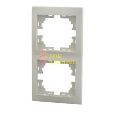 Рамка 2-м Мира верт. крем. 701-0300-152