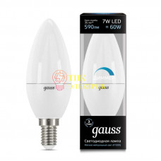 Лампа светодиодная Led Candle-dim E14 7Вт 4100К диммируемая 103101207-D