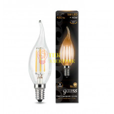 Лампа светодиодная Filament Свеча на ветру E14 5Вт 2700К 104801105