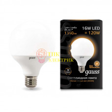 Лампа светодиодная Led G95 E27 16Вт 3000К 105102116