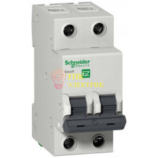 Выключатель автоматический 2п C 63А 4.5кА EASY 9 EZ9F34263