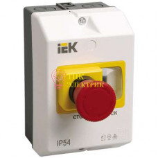 Оболочка защитная с кноп. "СТОП" IP54 DMS11D-PC55
