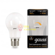 Лампа светодиодная Led A60-dim E27 11Вт 3000К диммируемая 102502111-D