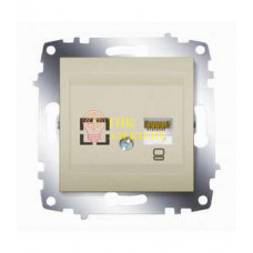 Механизм розетки комп. 1-м Cosmo (RJ45 CAT.6 + гнездо) титаниум 619-011400-247 Механизм розетки комп. 1-м Cosmo (RJ45 CAT.6 + гнездо) титаниум 619-011400-247