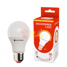 Лампа светодиодная LED A60 20Вт грушевидная E27 230В 3000К 1900лм EcoL20wA60230vE2730