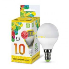 Лампа светодиодная LED-ШАР-std 10Вт 230В E14 3000К 900Лм 4690612015446