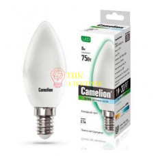 Лампа светодиодная LED8-C35/845/E14 8Вт свеча 4500К белый E14 750лм 170-265В 12386
