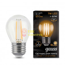 Лампа светодиодная Filament Шар E27 7Вт 2700К 105802107