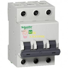 Выключатель автоматический 3п C 6А 4.5кА EASY 9 EZ9F34306
