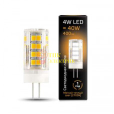 Лампа светодиодная LED G4 4Вт AC185-265В 2700К керамика 107307104 Лампа светодиодная LED G4 4Вт AC185-265В 2700К керамика 107307104