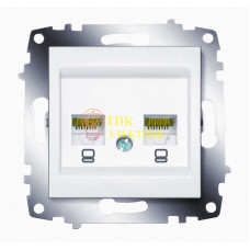 Механизм розетки комп. 2-м Cosmo (RJ45 CAT.6 + RJ45 CAT.6) бел. 619-010200-248 Механизм розетки комп. 2-м Cosmo (RJ45 CAT.6 + RJ45 CAT.6) бел. 619-010200-248