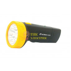 Фонарь LED 3829 (аккум. 220В черн./жел. 9 LED SLA пласт. коробка) 11240