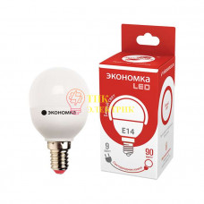 Лампа светодиодная LED GL45 9Вт Шарик E14 230В 4500К 850лм Eco_LED9wGL45E1445