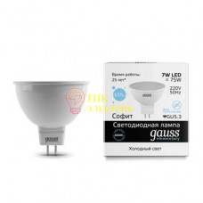 Лампа светодиодная LED Elementary MR16 GU5.3 7Вт 6500К 13537 Лампа светодиодная LED Elementary MR16 GU5.3 7Вт 6500К 13537