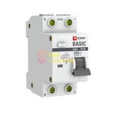 Выключатель автоматический дифференциального тока 1п+N C 32А 30мА тип АС эл. 4.5кА АД-12 Basic DA12-32-30-bas