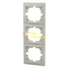Рамка 3-м Мира верт. крем. 701-0300-153