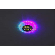 Светильник DK LD6 BL/WH декор cо светодиодной подсветкой голубой Б0019210 Светильник DK LD6 BL/WH декор cо светодиодной подсветкой голубой Б0019210