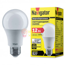 Лампа светодиодная 71 297 NLL-A60-12-230-4K-E27 (Standard) 12Вт грушевидная 4000К белый E27 1000лм 176-264В 71297